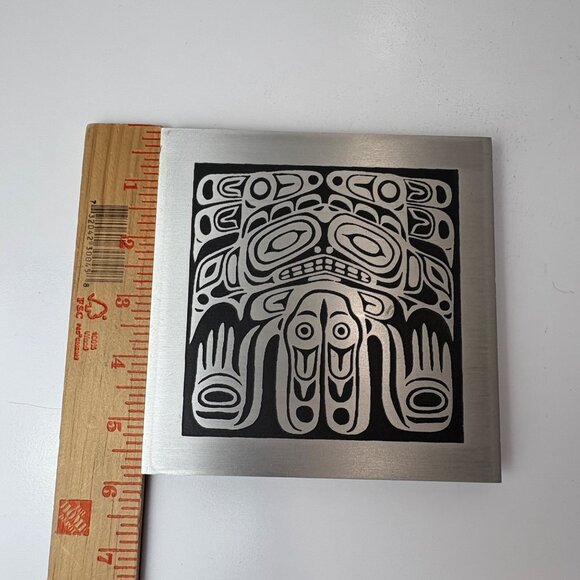 Orchard Studio VTG Handcrafted Plaque West Coast Indigenous Bear Design - Picture 4 of 4